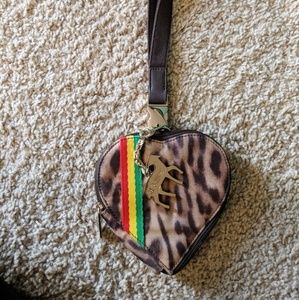 Gwen Stefani l.a.m.b heart wallet clutch